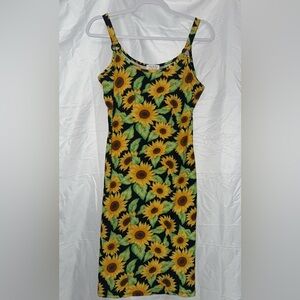 Sunflower Print Sleeveless Dress Jolie & joy women’s size large